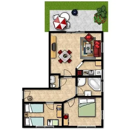 Apartment Rosenweg 2 1